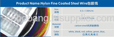 NYLON FINE COATED STEEL WIRE