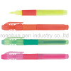 Retractable highlighter pen