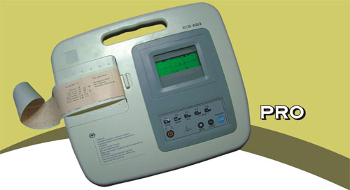 Digital Three Channel Electrocardiograph