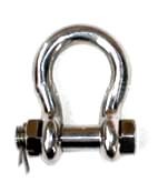 Bolt Anchor Shackle W Safety Pin Nut - Stainless