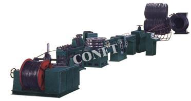 Wire drawing ribbing machine