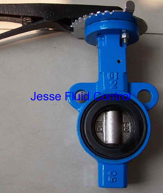 Cast Iron Single Stem Without Pin Butterfly Valve