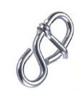 Rope Shortening 8-Shaped With Tongue Zinc Plated