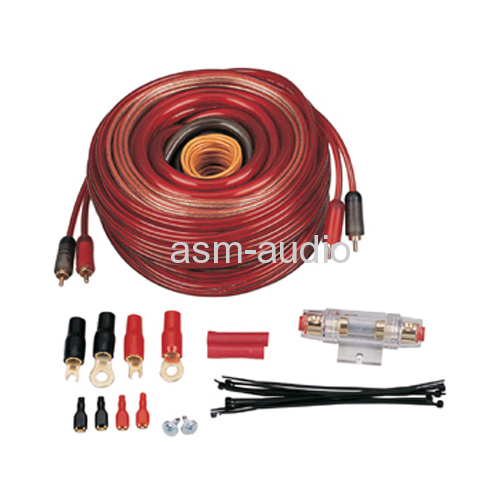 4 Gauge Car Audio Red Amp Kit