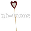 Christmas Felt heart with stick