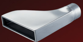 Square Rolled EXHAUST TIP
