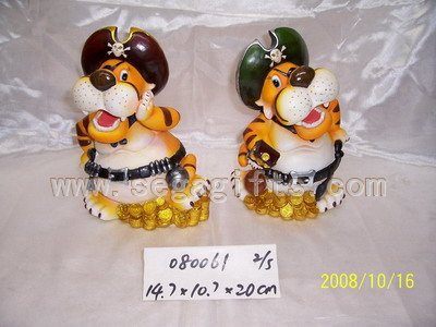 Pirate Tiger Money Bank