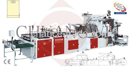 Fully Automatic Inside Glue Patch Handle Carrier Bag Making Machine