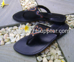 Black Beads Sandal