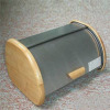 Stainless Steel Wooden Side Bread Box