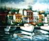 Shipside Oil Painting