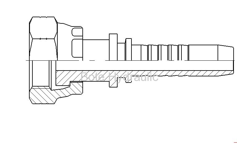 ORFS Flat Seal Straight Fitting