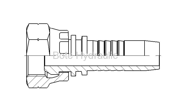 BSPP 60 Cone Seal Hose Fitting