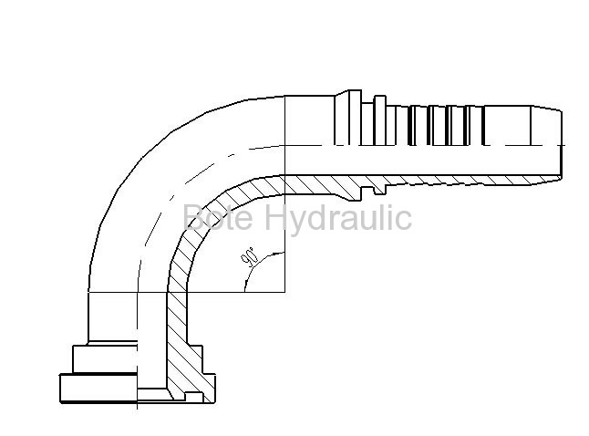 3000PSI 90 Elbow Flange