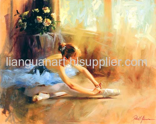 Handmade Ballet Dancers Style Art Painting