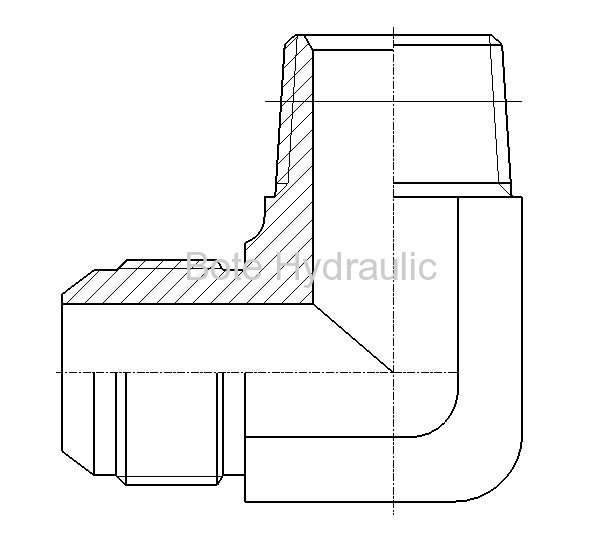 JIC&NPT 90 Elbow Adapter