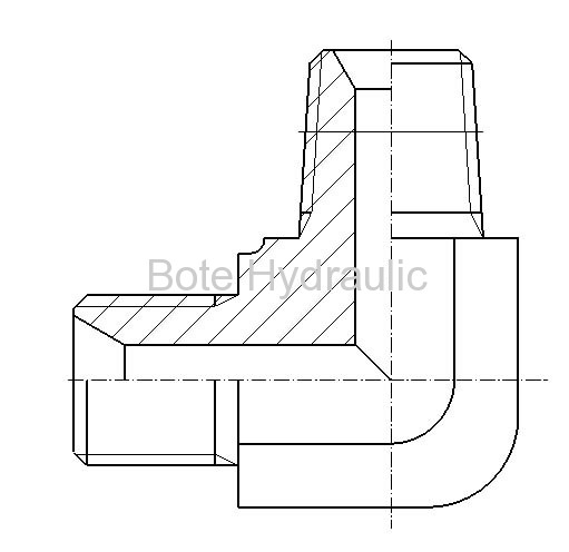 BSPP/BSPT 90 Elbow Adapter