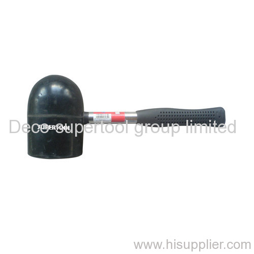 Steel handle Rubber Hammer