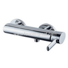 Exposed wall-mounted single handle shower mixers