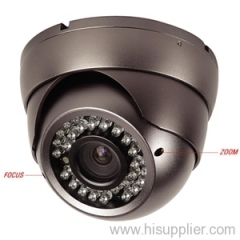 Vandalproof IR Dome Camera with 2.8~9mm Varifocal Len