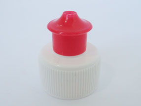 Plastic pull-push cap