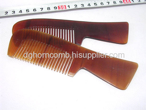 Yellow Cattle Horn Comb