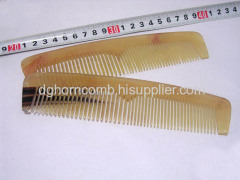 Straight Yellow Cattle Horn Comb