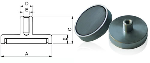 Ferrite Pot Magnet