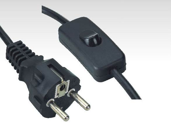 Schuko Power Cord with switch