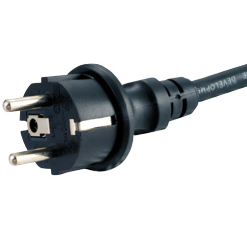 IP44 plug with H07RN8-F rubber cable
