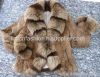 Fox Collar Rabbit Fur Coat