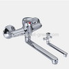 Wall mounted single-hole sink mixers