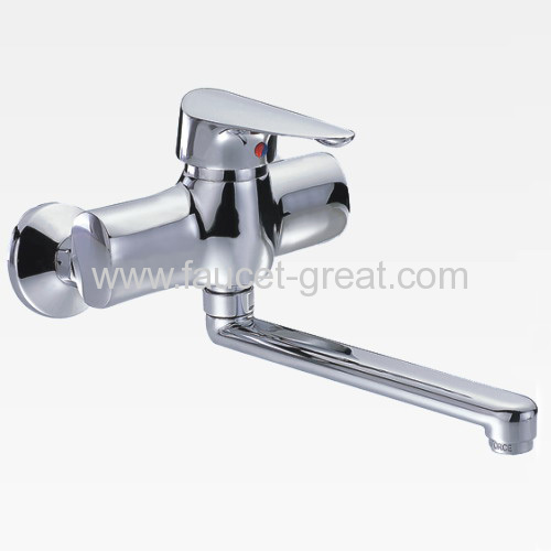 Wall-Mount straight Kitchen Faucet