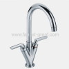 Two Handle High Kitchen Faucet In H58 Brass Material