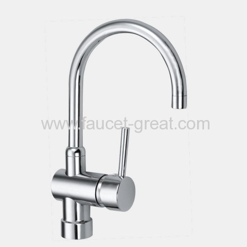 Single lever Handle Kitchen Faucet with P Spout