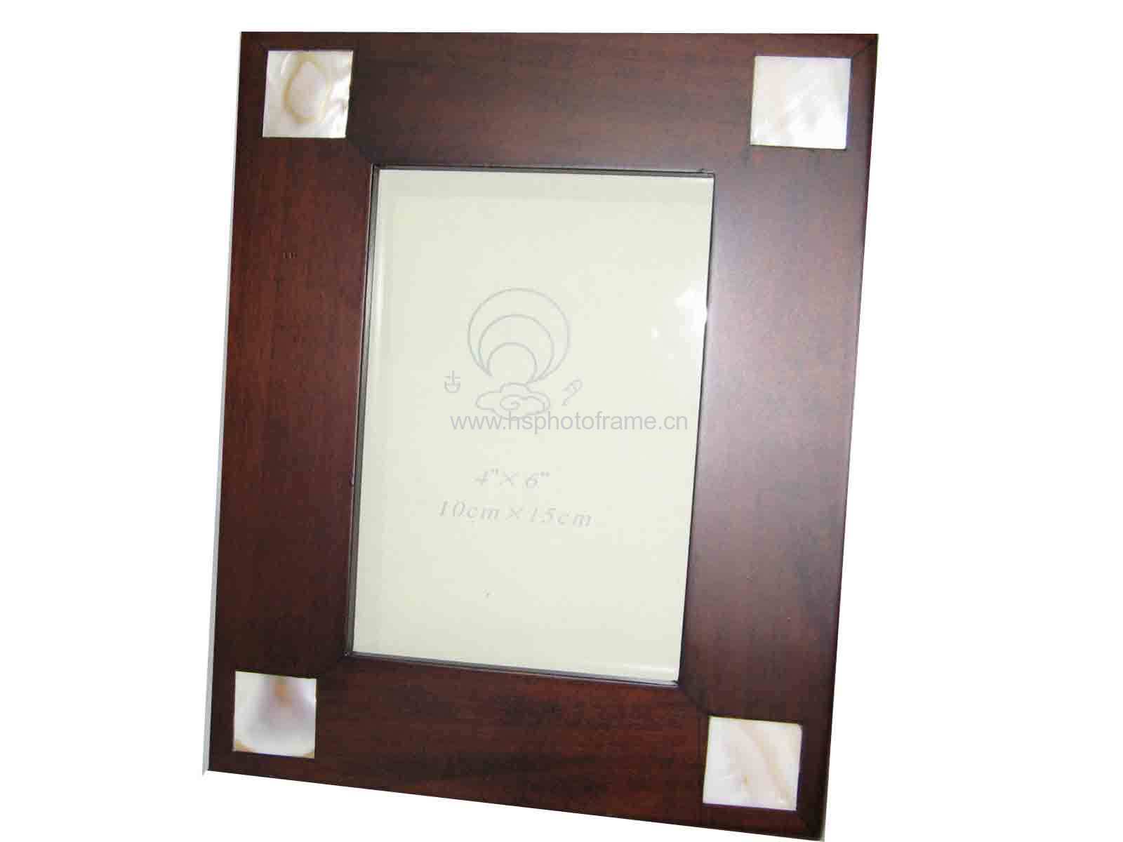 Wooden Photo Frame with Shell