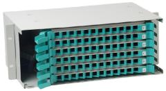 Rack Mounting Enclosure 72 fibers External Distribution Box Fiber Optic Splitter Box Optical Distribution Cabinet