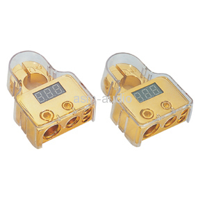 Digital Display  Battery Terminals (0GA x 1 + 4GA x 1) In + 8GA x 2 out | Gold