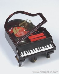 Piano Shaped Musical Jewelry Box