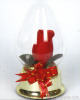 Glass Cover With Flower Gift