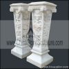 Handcarved White Marble Column