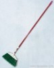 Plastic Broom W/Wooden Handle