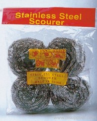 4pc Stainless Steel Scourer