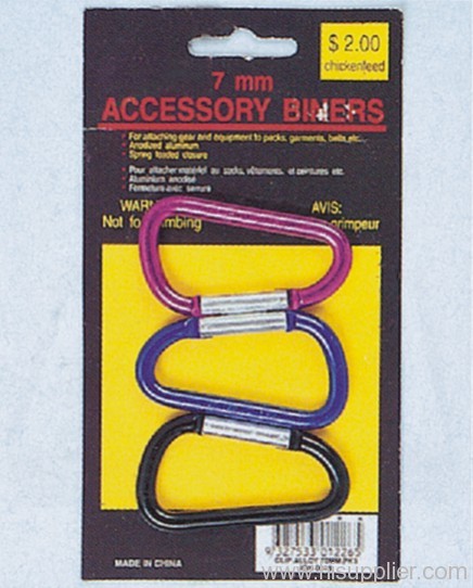 3pc 7mm Metal Accessory Biners