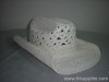 Paper crochet cowboy hat