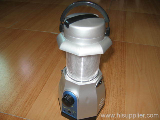 LED dynamo camping lamp