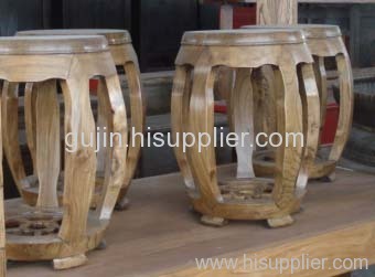 China old elm wood stool