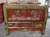 China old furniture Gansu painted  cabinet