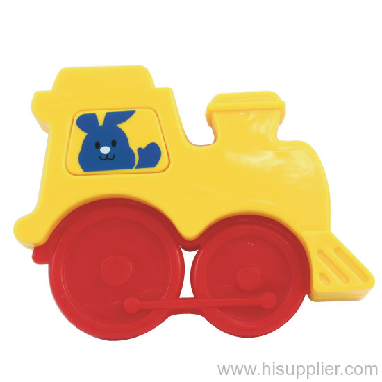 Train shaped rattle