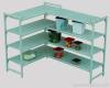 Plastic shelving